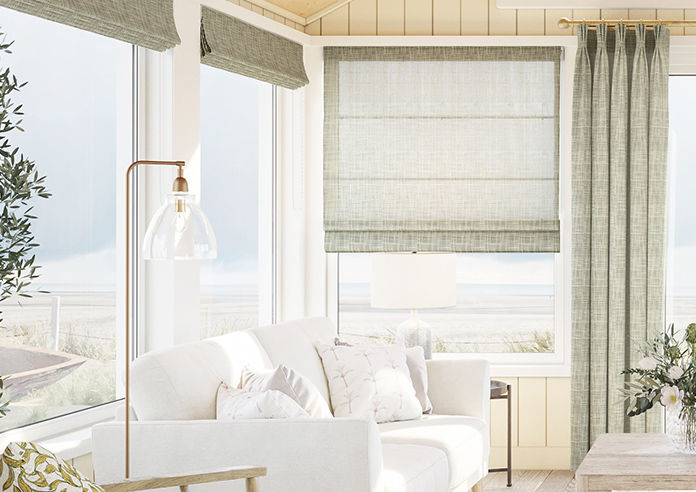 Siena Voile, Khaki Brown - Roman Blind - Image 3
